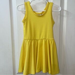 Dot Dot Smile Yellow Tank Twirl Dress 12-24M Solid Sunshine Sleeveless Boutique